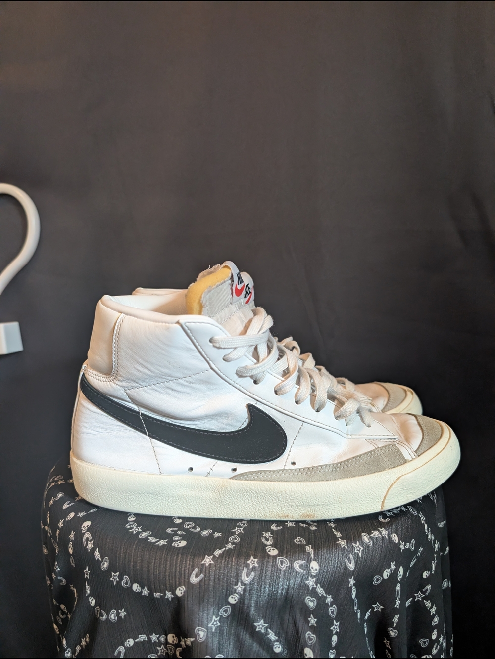 Nike Blazer Mid '77 White with Black Swoosh